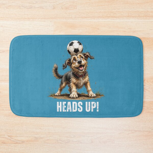Item preview, Heads Up – Football Scruffy Dog Illustration designed and sold by PAPIRO SIGLO XXI.