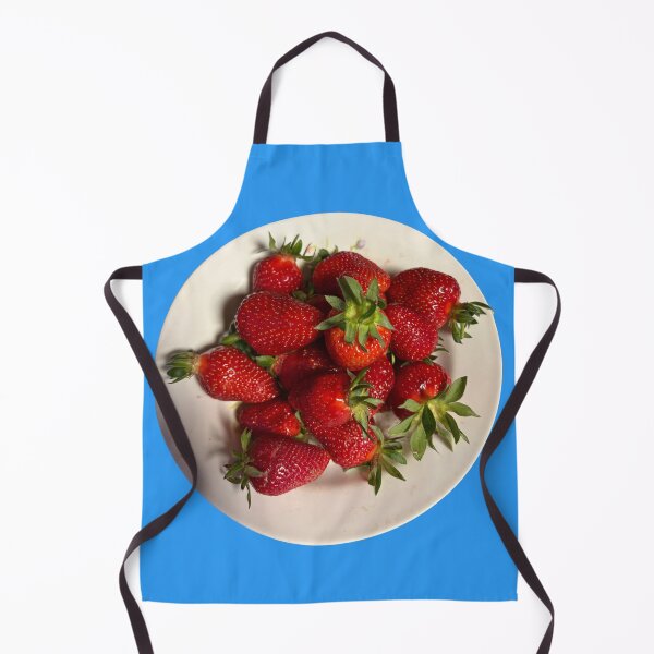 Item preview, Fresh Red Strawberries on White Plate Summer Botanical Art designed and sold by Utopian-Magic.