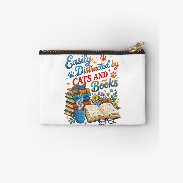 Item preview, Easily Distracted By Cats And Books designed and sold by TeeARTHY.