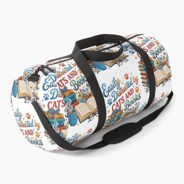 Item preview, Easily Distracted By Cats And Books designed and sold by TeeARTHY.