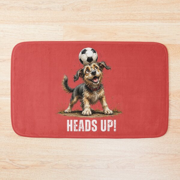 Item preview, Heads Up – Football Scruffy Dog Illustration designed and sold by PAPIRO SIGLO XXI.