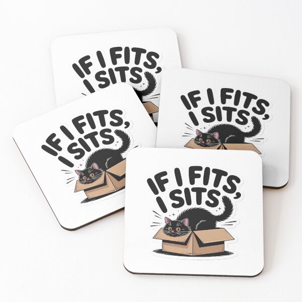 Item preview, If I Fits I Sits | Kittens' | Sticker designed and sold by animenosekaiii.