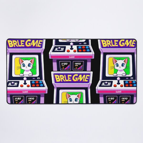 Item preview, Retro Gaming - Cat Arcade Cabinet White Lavender designed and sold by DoodyPets.