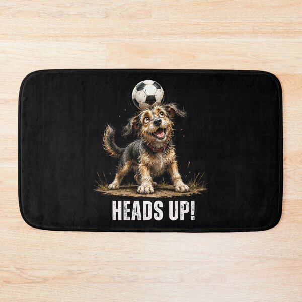 Item preview, Heads Up – Football Scruffy Dog Illustration designed and sold by PAPIRO SIGLO XXI.