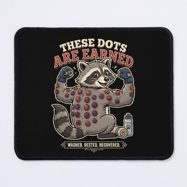 Item preview, Funny Cupping Therapy Raccoon These Dots Are Earned designed and sold by Majnon8bp.