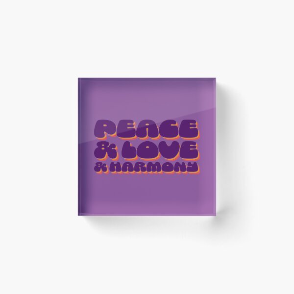 Item preview, Peace & Love & Harmony - Aubergine designed and sold by sillyjess.