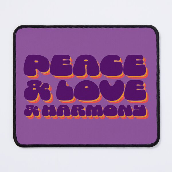 Item preview, Peace & Love & Harmony - Aubergine designed and sold by sillyjess.