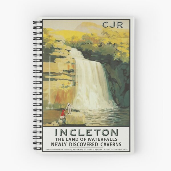Item preview, Cartel de viaje antiguo en tren de Ingleton Falls designed and sold by CJChronicles.