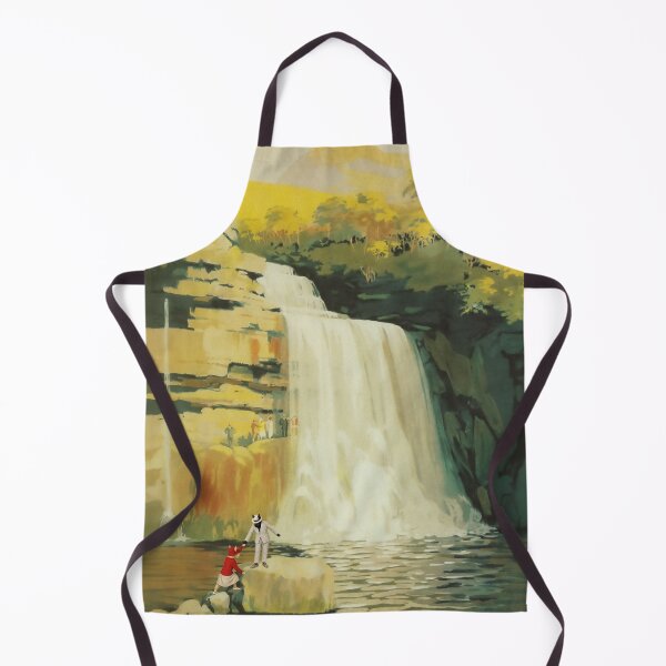 Item preview, Ingleton Falls Vintage Railway Travel Poster designed and sold by CJChronicles.