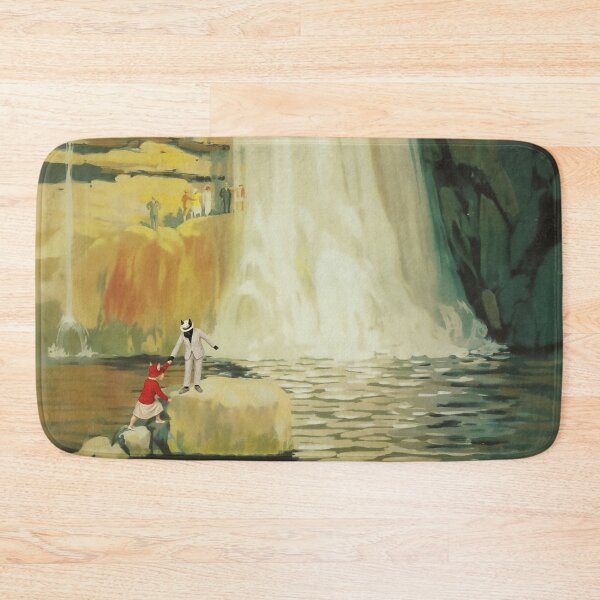 Item preview, Ingleton Falls Vintage Railway Travel Poster designed and sold by CJChronicles.