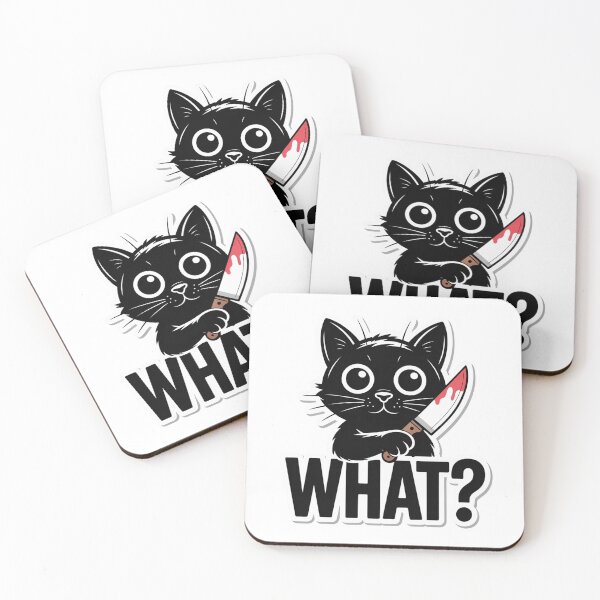 Item preview, What? | Crime Kitten | Sticker designed and sold by animenosekaiii.