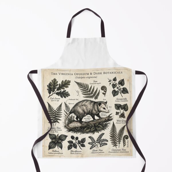 Item preview, Botanical Trash Animal - Vintage Opossum Anatomy designed and sold by Retro Mood Co.