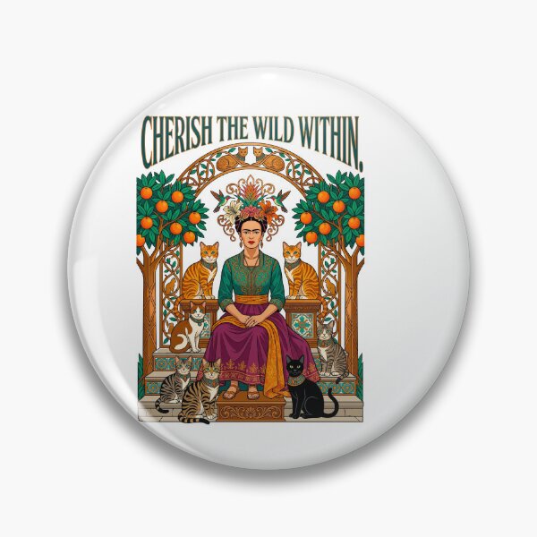 Item preview,  Frida Kahlo Orange Tree and Cats designed and sold by TeeARTHY.