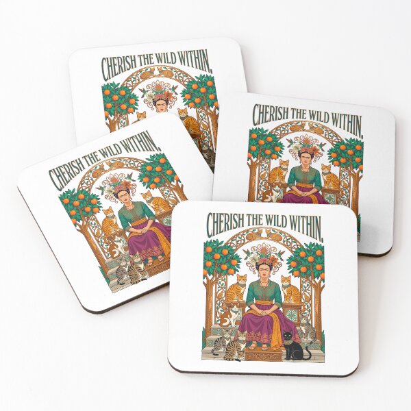Item preview,  Frida Kahlo Orange Tree and Cats designed and sold by TeeARTHY.