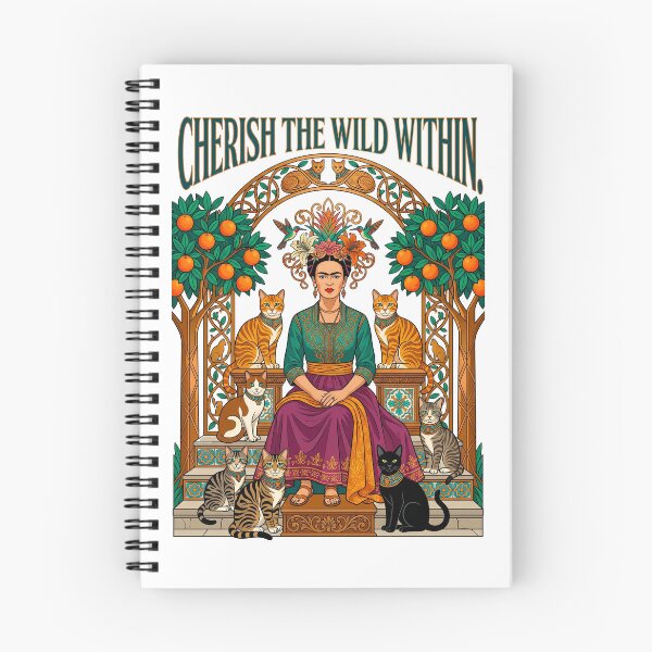 Item preview,  Frida Kahlo Orange Tree and Cats designed and sold by TeeARTHY.