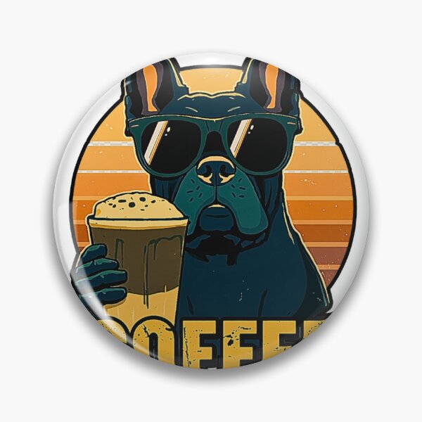 Item preview, Caffeine Powered Cane Corso – Funny Coffee Dog T-Shirt designed and sold by MerchWSzpilkach.