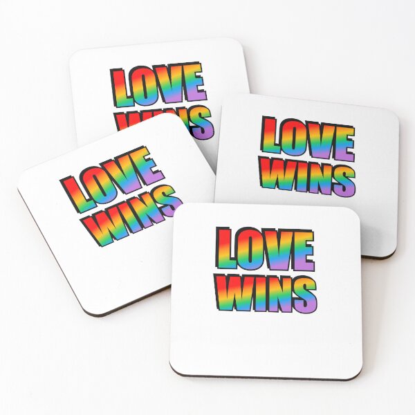 Item preview, LOVE WINS rainbow pride designed and sold by Inspirationmotivation.
