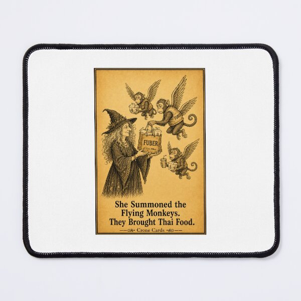 Item preview, Crone Cards - She Summoned the Flying Monkeys. They Brought Thai Food. designed and sold by Kay Mhor Studio.