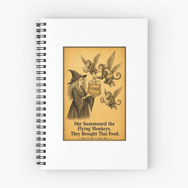Item preview, Crone Cards - She Summoned the Flying Monkeys. They Brought Thai Food. designed and sold by Kay Mhor Studio.