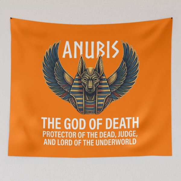 Item preview, Anubis God of the Underworld | Ancient Egyptian Mythology Art designed and sold by Queen Cleopatra.