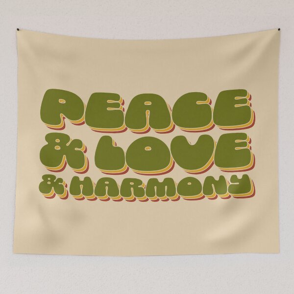 Item preview, Peace & Love & Harmony - Olive designed and sold by sillyjess.