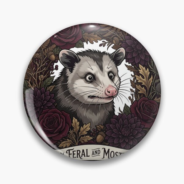 Item preview, Mildly Feral And Mostly Fine - Possum Flower Wreath designed and sold by Retro Mood Co.