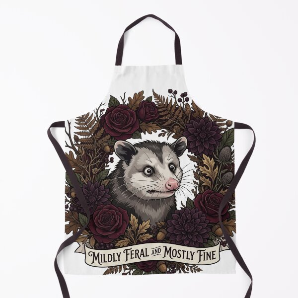 Item preview, Mildly Feral And Mostly Fine - Possum Flower Wreath designed and sold by Retro Mood Co.