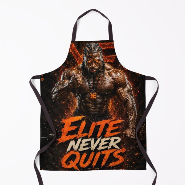 Item preview, ELITE NEVER QUITS – YAYA ELITE Dark Gym Motivation Design designed and sold by YAYA ELITE STREETWEAR.