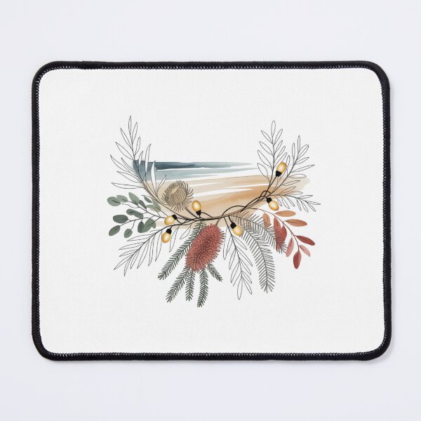 Item preview, Nature Inspired Festive Botanical Arrangement With Lights Watercolor Rustic Illustration designed and sold by chattsuede.