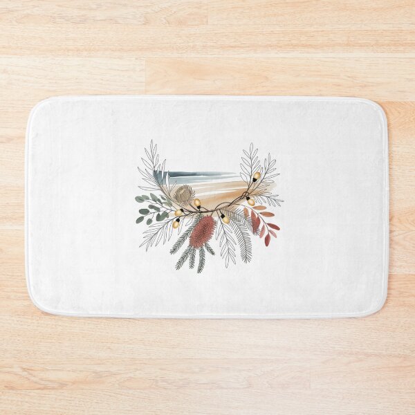 Item preview, Nature Inspired Festive Botanical Arrangement With Lights Watercolor Rustic Illustration designed and sold by chattsuede.