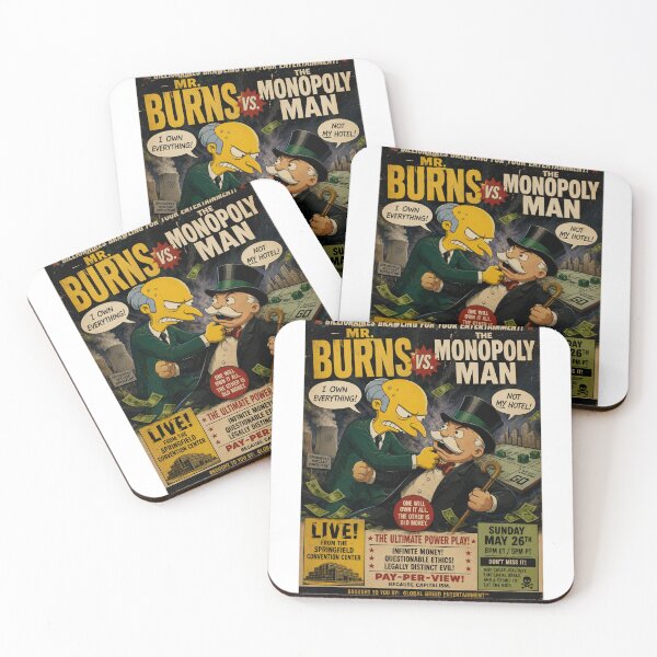 Item preview, Mr. Burns vs Monopoly Man designed and sold by BronxArtist.