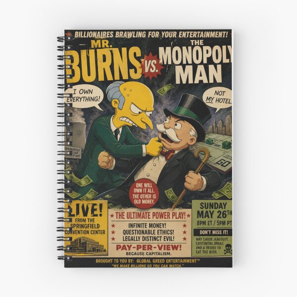 Item preview, Mr. Burns vs Monopoly Man designed and sold by BronxArtist.