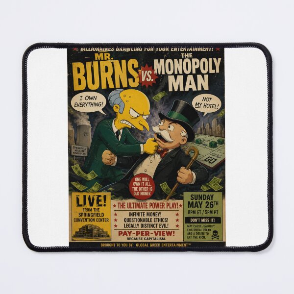Item preview, Mr. Burns vs Monopoly Man designed and sold by BronxArtist.