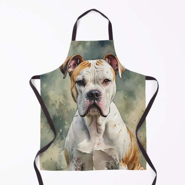 Item preview, American Bulldog Watercolor Wildlife Dog Art designed and sold by MaverlyShop.