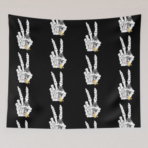 Item preview, Skeleton Peace Sign Raccoon designed and sold by DevinCoonsMerch.