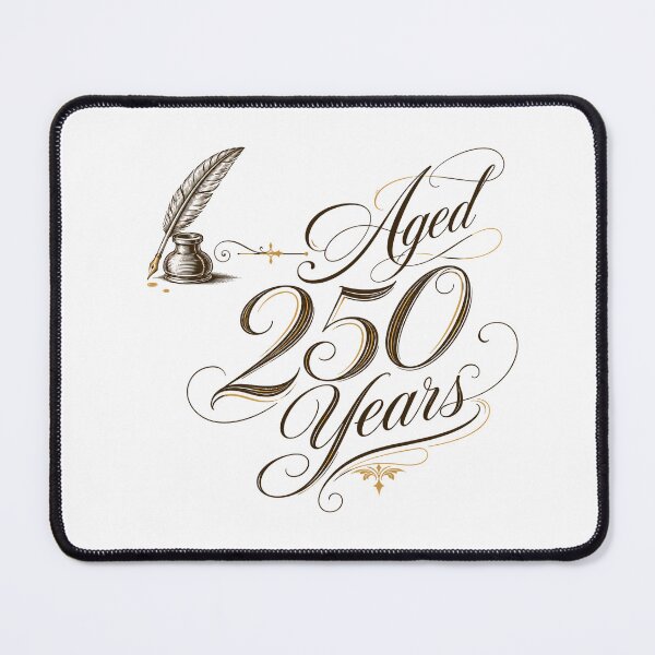 Item preview, 250th Anniversary Vintage Quill Elegant Calligraphy Script designed and sold by chattsuede.