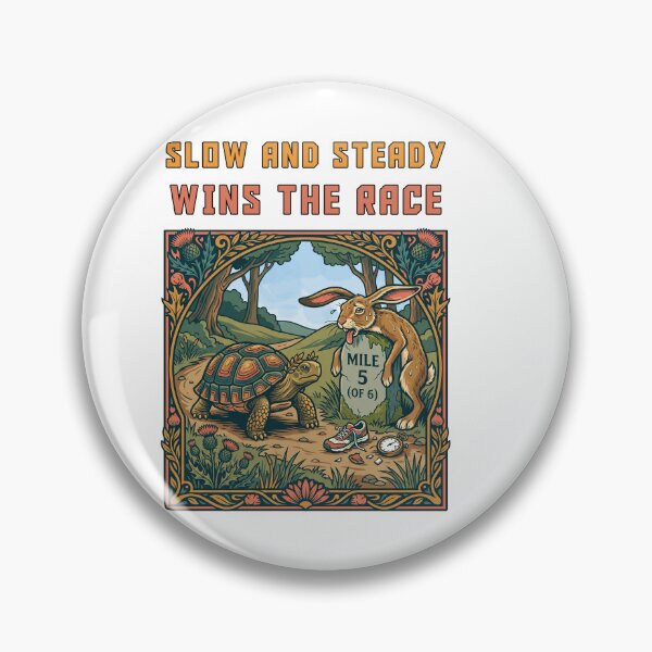 Item preview, Slow And Steady Wins The Race Hare and tortoise designed and sold by TeeARTHY.
