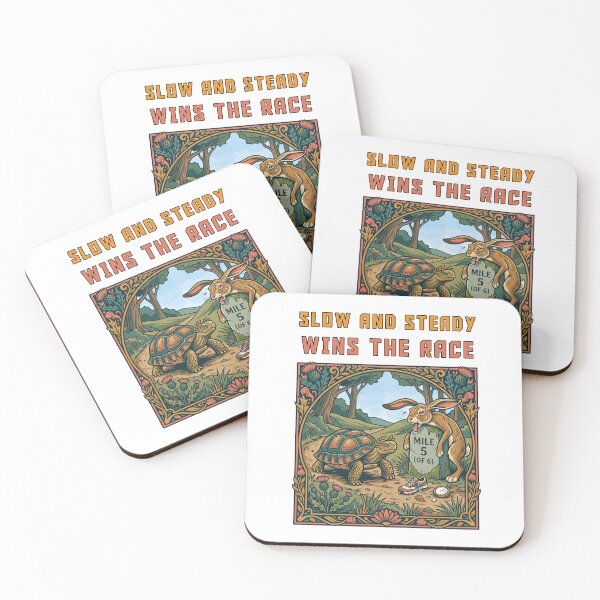 Item preview, Slow And Steady Wins The Race Hare and tortoise designed and sold by TeeARTHY.