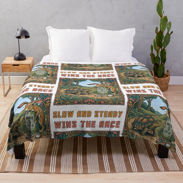 Item preview, Slow And Steady Wins The Race Hare and tortoise designed and sold by TeeARTHY.