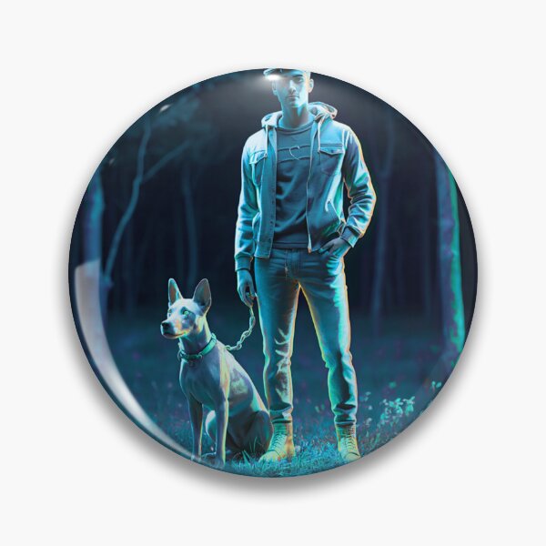 Item preview, Neon Forest Guardian Anime 3D Art with Loyal Dog designed and sold by DervoTeck2767.
