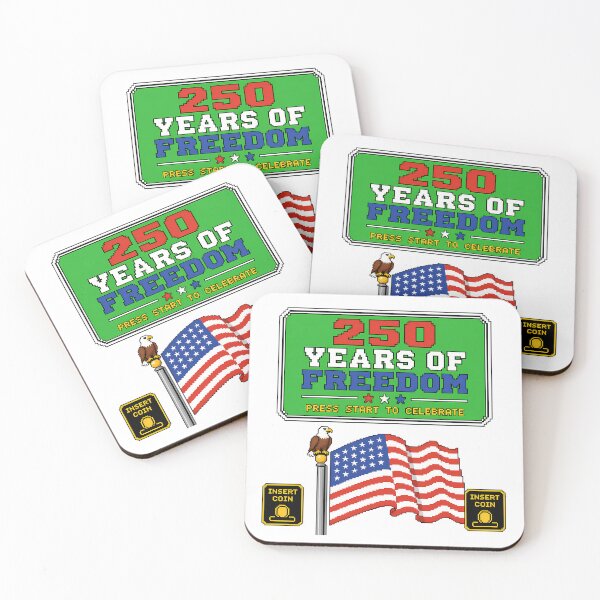Item preview, 250th Anniversary 8-Bit Flag Patriotic Gamer Eagle designed and sold by chattsuede.