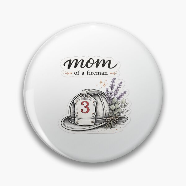 Item preview, Mom of a Fireman Sticker | Floral Firefighter Helmet Mom Gift designed and sold by Smoke & Wildflowers.