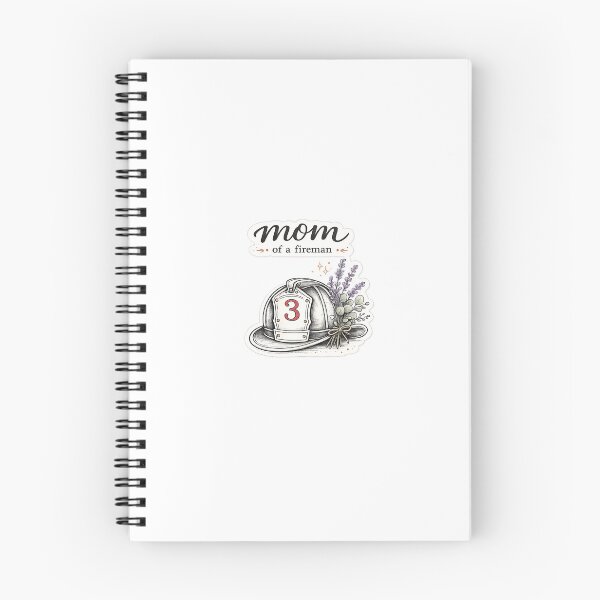 Item preview, Mom of a Fireman Sticker | Floral Firefighter Helmet Mom Gift designed and sold by Smoke & Wildflowers.