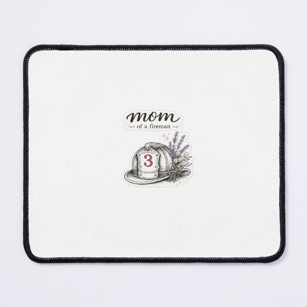 Item preview, Mom of a Fireman Sticker | Floral Firefighter Helmet Mom Gift designed and sold by Smoke & Wildflowers.