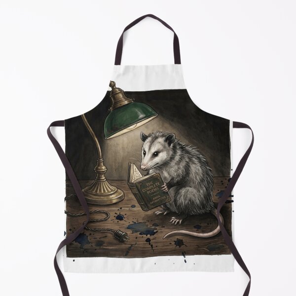 Item preview, Night Scholar - Dark Academia Opossum Reading designed and sold by Retro Mood Co.