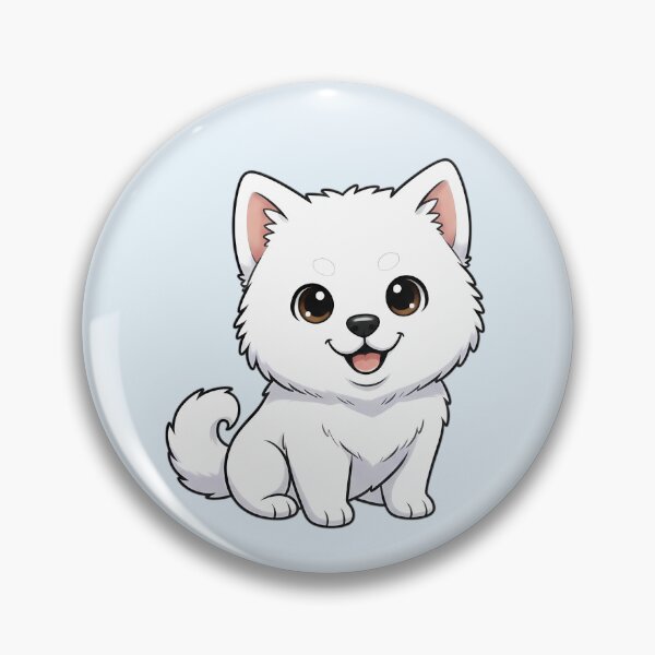 Item preview, Cute Samoyed Puppy – Kawaii Dog Illustration designed and sold by FloreDreamStudio.