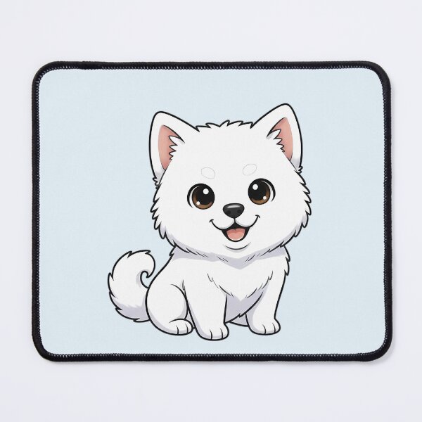 Item preview, Cute Samoyed Puppy – Kawaii Dog Illustration designed and sold by FloreDreamStudio.