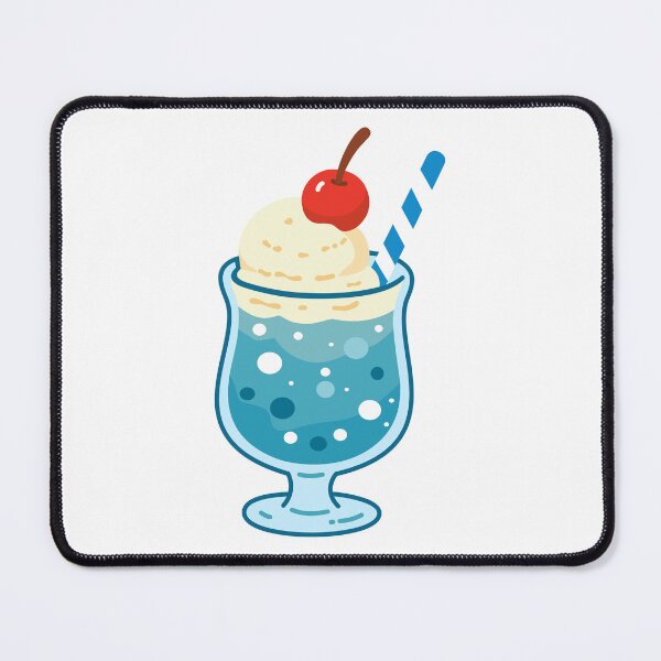 Item preview, Retro Japanese Cafe Blue Hawaii Cream Soda designed and sold by Anne97s.