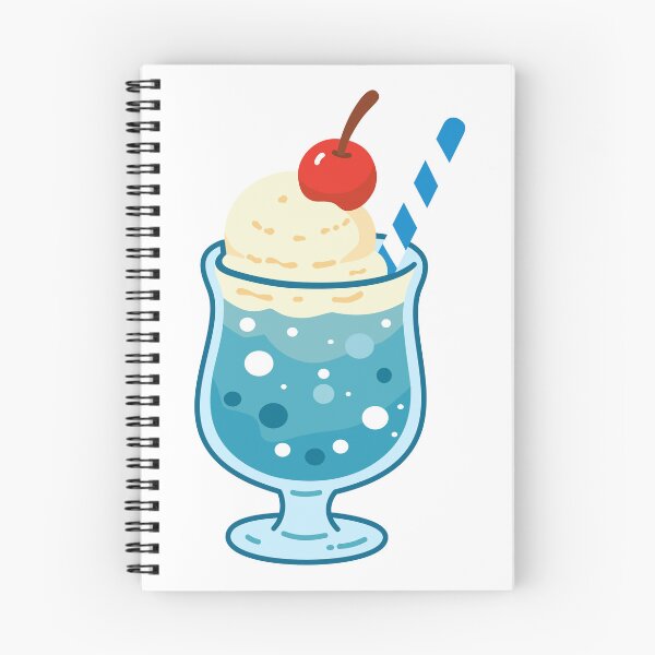 Item preview, Retro Japanese Cafe Blue Hawaii Cream Soda designed and sold by Anne97s.