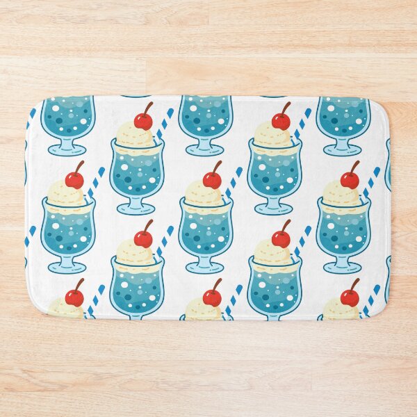 Item preview, Retro Japanese Cafe Blue Hawaii Cream Soda designed and sold by Anne97s.